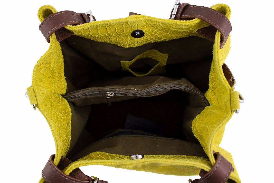 Charlie Leather – wholesale Shoulder bag – women's – Robbela Large Python Flowered Handbag9