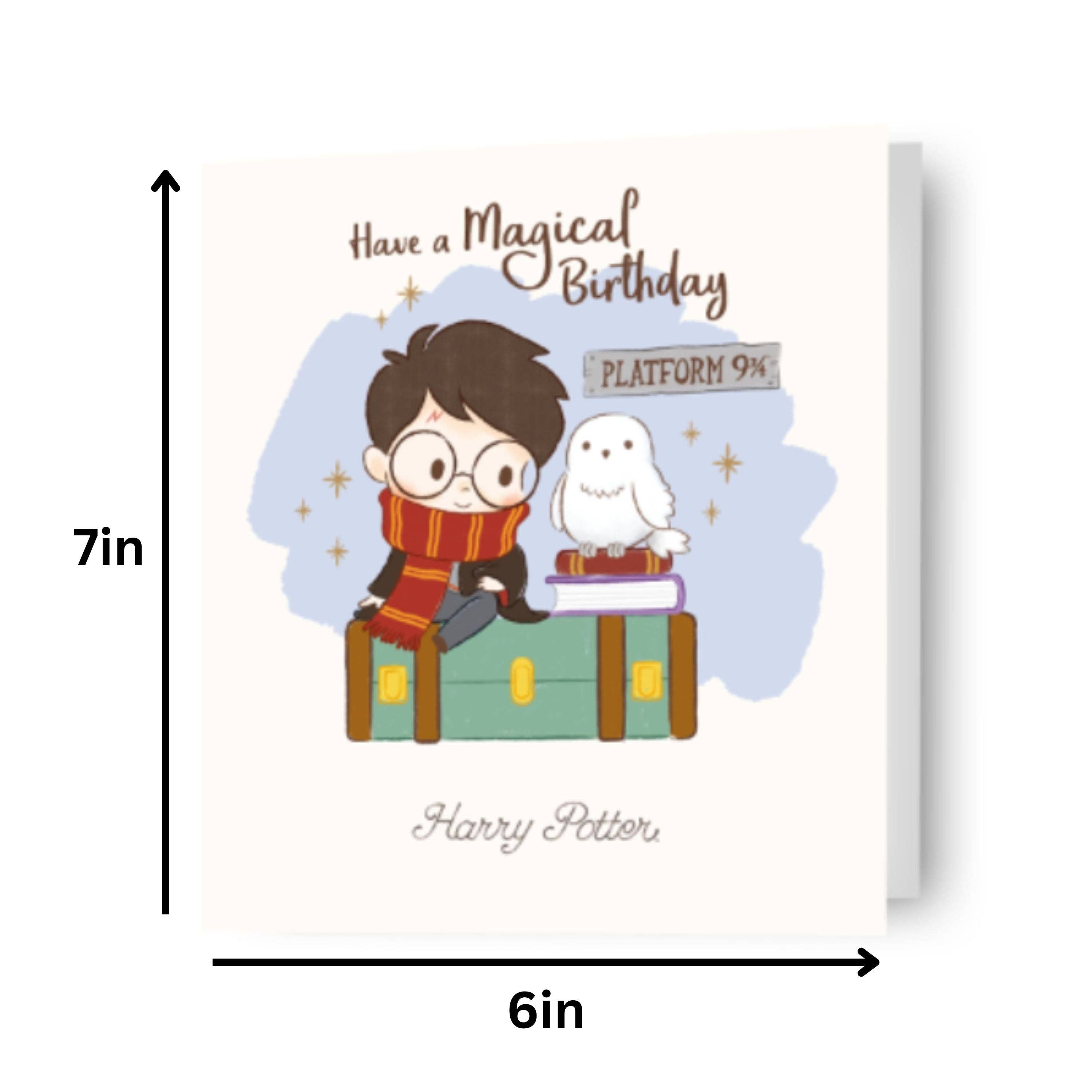 Danilo Promotions Ltd – wholesale Birthday card – Harry Potter and Hedwig Birthday Card1