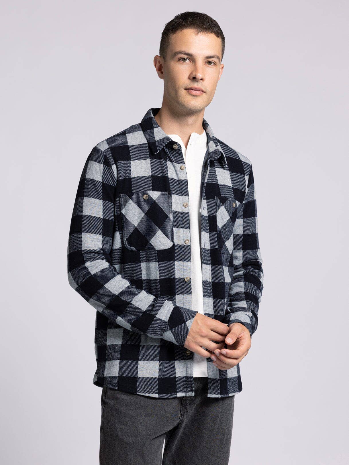 Thread & Supply (Mens) - Vente Chemise à col boutonné – homme - Chemise CLARK à manches longues avec boutons30