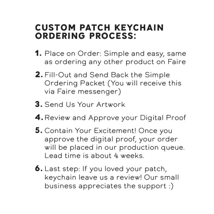 Three Potato Four - Wholesale Keychain - Unisex - Custom Patch Keychain (100 Pcs)