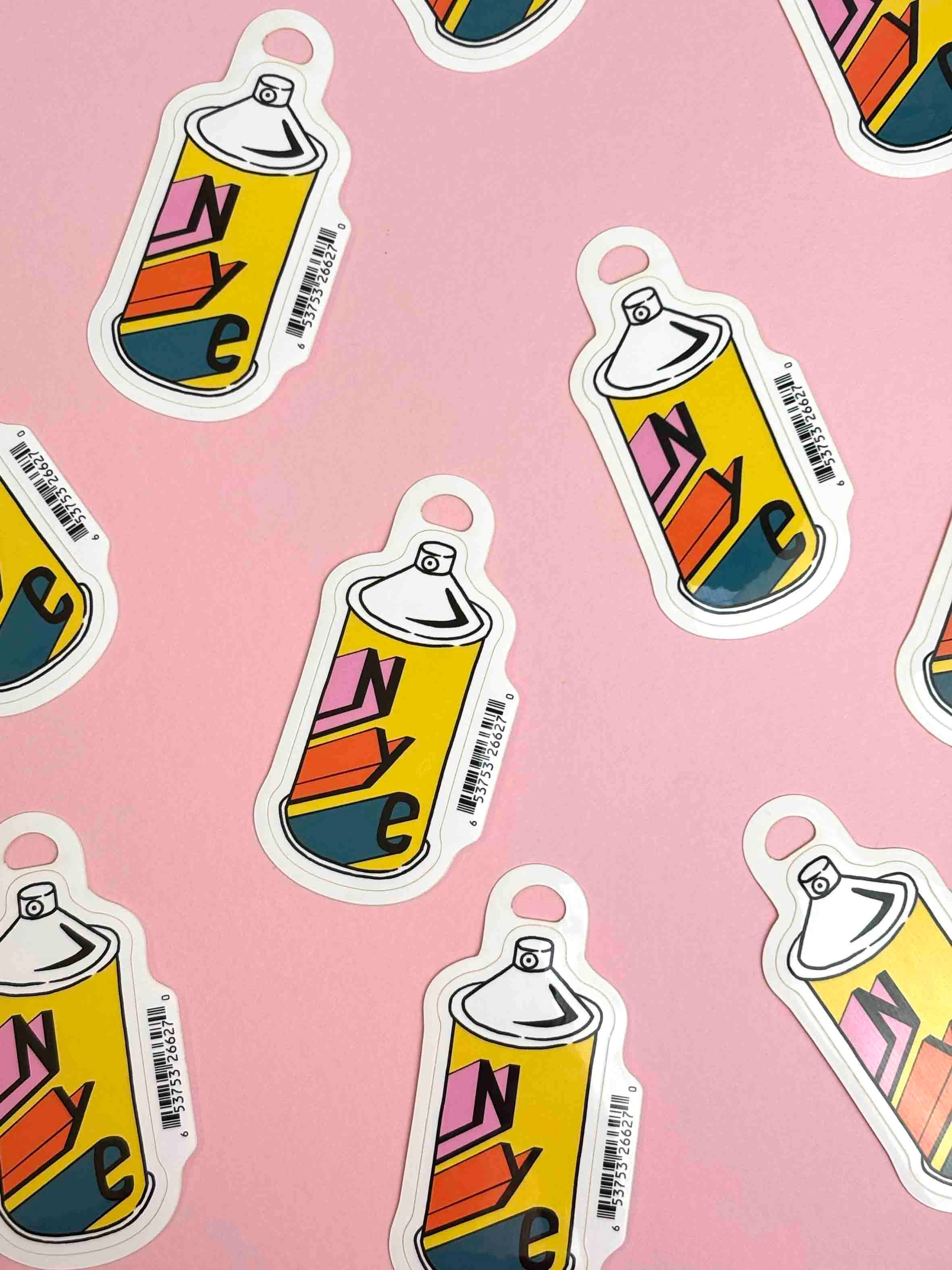 Jacqueline Colley - Wholesale Sticker - NYC Spray Paint Can Sticker1