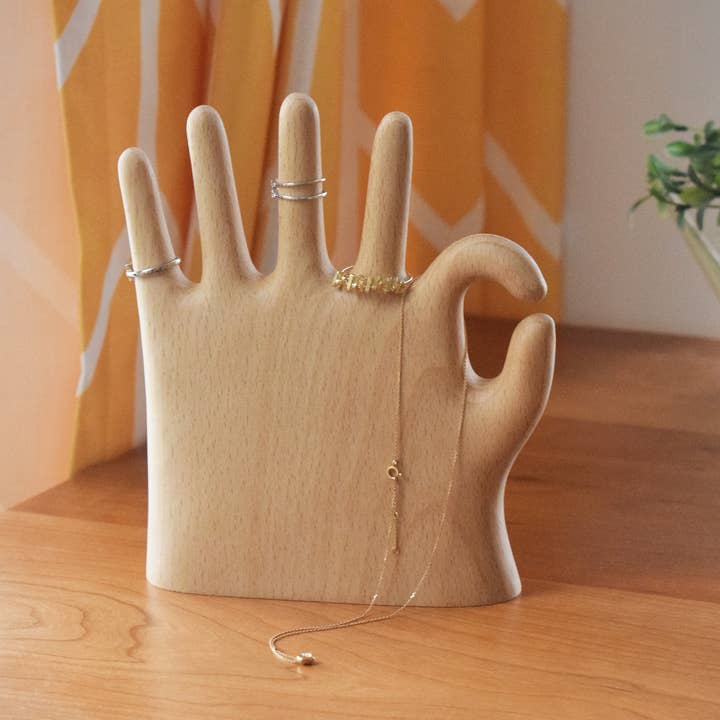 Senser Woodcraft – Großhandel Schmuckständer & -display – More Fingers OK - Schmuckdisplay/Tischdeko