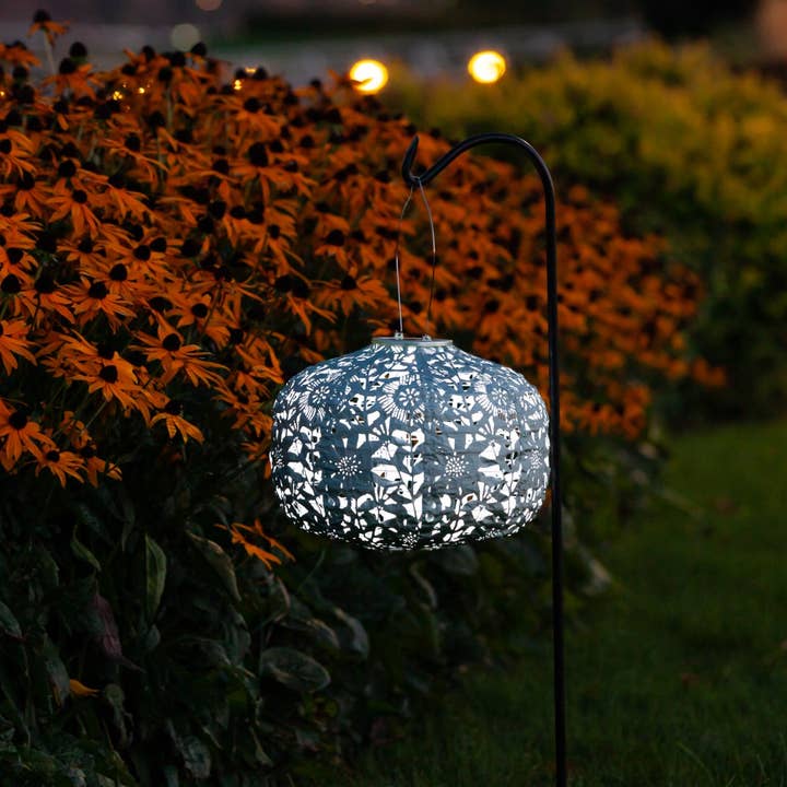 Allsop Home & Garden - Wholesale Outdoor/Lawn Light - Stella Square Sunflower 11" Solar Lantern - Sage11