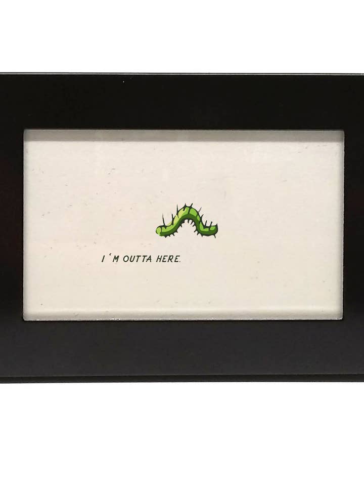 Tiny Framed Thing - Caterpillar for wholesale by Ain't So Bad Goods LLC