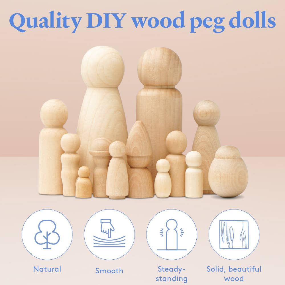 Woodpeckers Crafts - Wholesale DIY Craft Kit - 2-3/4" Gnome Peg Doll3