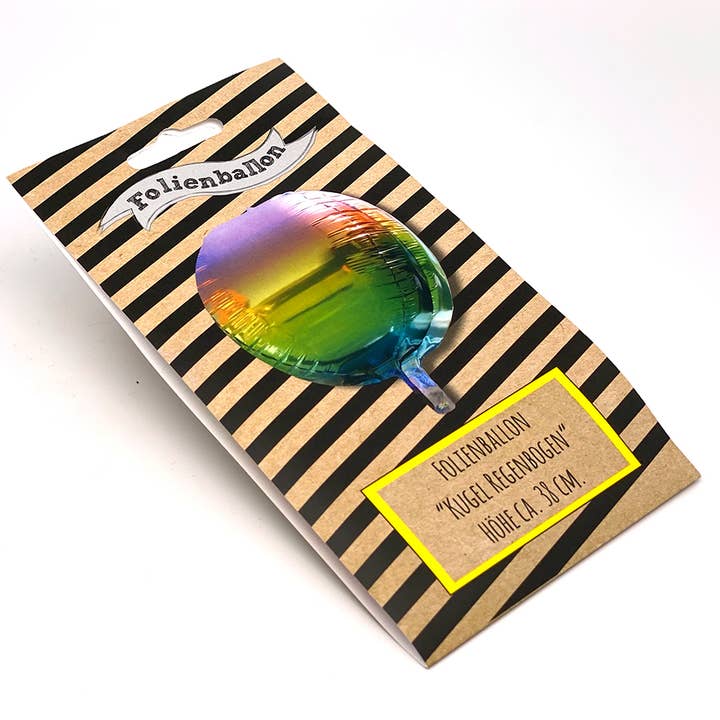 Rainbow ball foil balloon for wholesale by Creabrulee