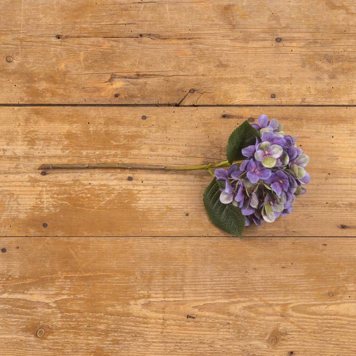 Ragon House – wholesale Artificial flowers – 17" PURPLE HYDRANGEA PICK2