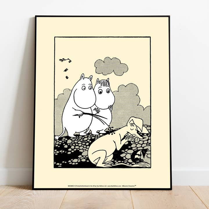 Star Editions - Wholesale Art Print - Moominmamma With Sniff And Moomintroll - Premium Art Print