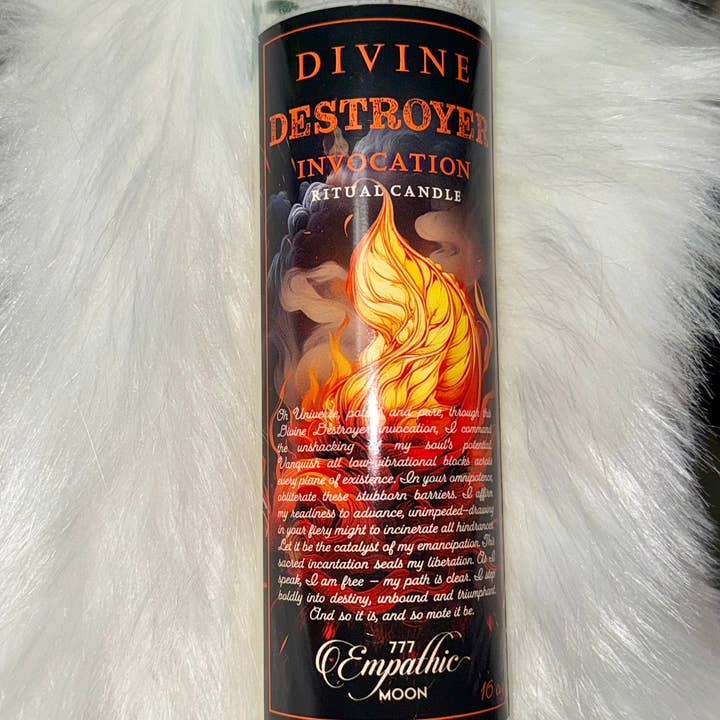 Empathic Moon 777 - Wholesale Votive Candle - Divine Destruction Invocation Ritual Candle | Spelled |7 Day2
