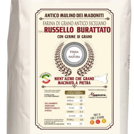 Antico Mulino dei Madoniti - Mogavero srl- - Wholesale Meel - Russello Ancient Siciliaans tarwemeel, 5 kg