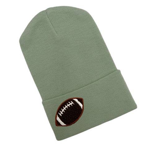 www.ilybean.com - Venta al por mayor Gorro - Bebés - Gorro de hospital de chenilla Football para niños recién nacidos, muchos colores1