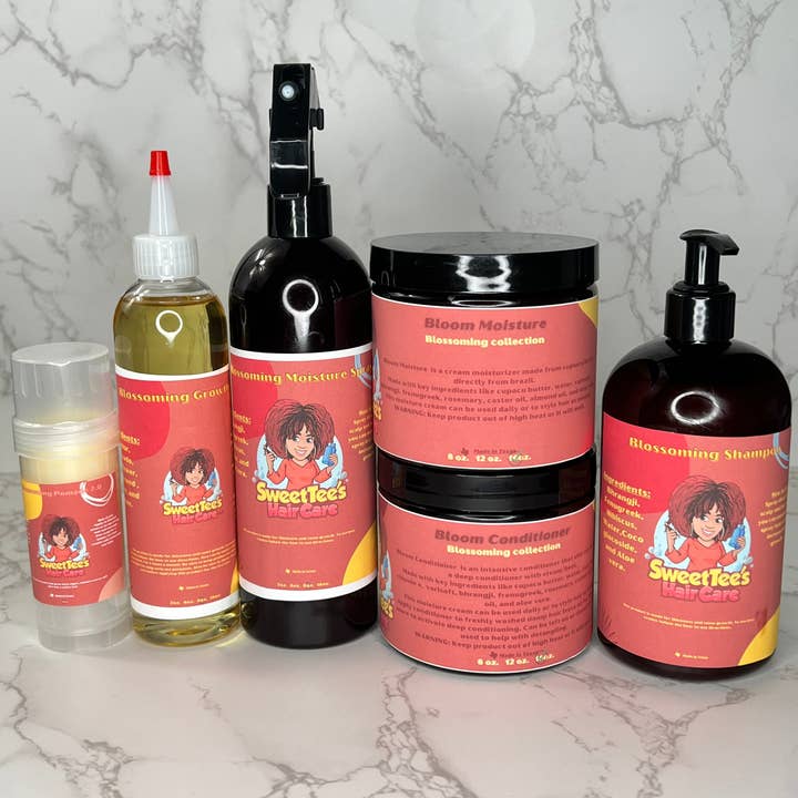 Blossoming Collection for wholesale by SweetTee’s Hair Care