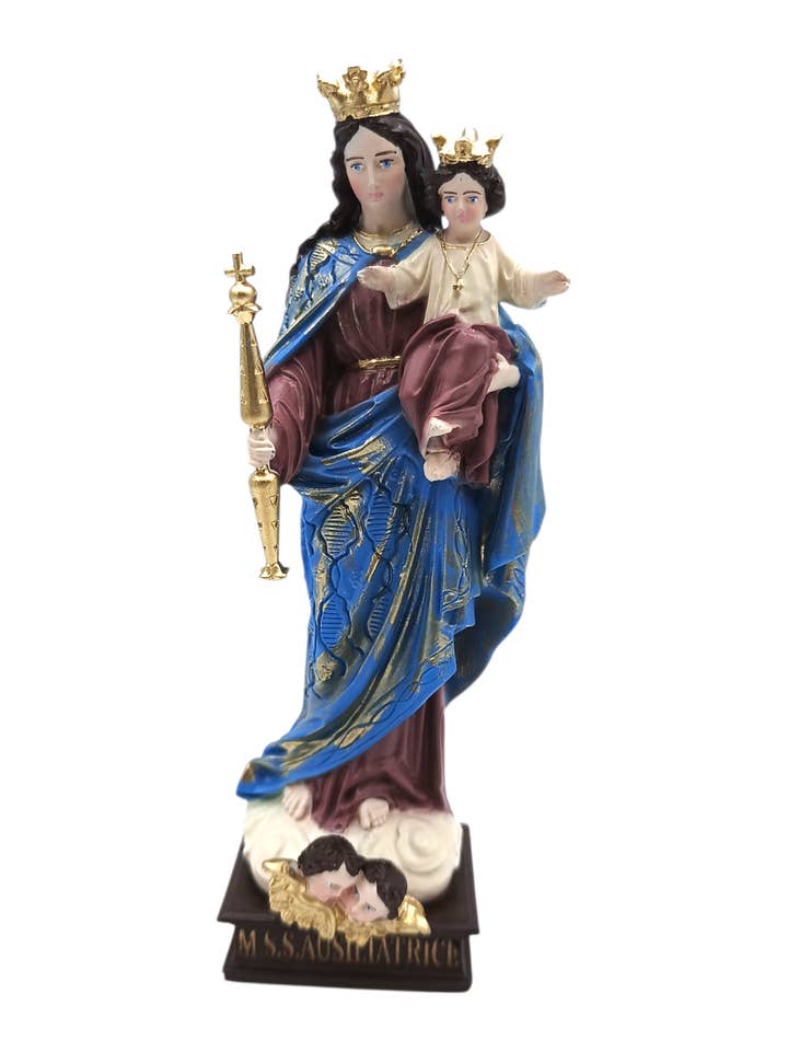 Statue der Maria Hilf aus Kunstharz, 20 cm (7,87 Zoll) für den Großhandel von Costa Articoli Religiosi