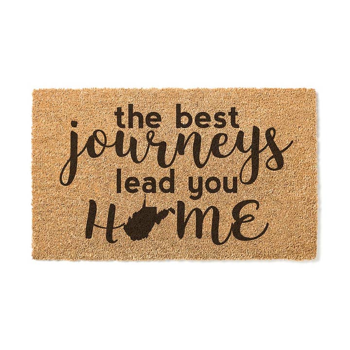 18x30 Coir Doormat Best Journeys Lead West Virginia for wholesale by Kindred Hearts