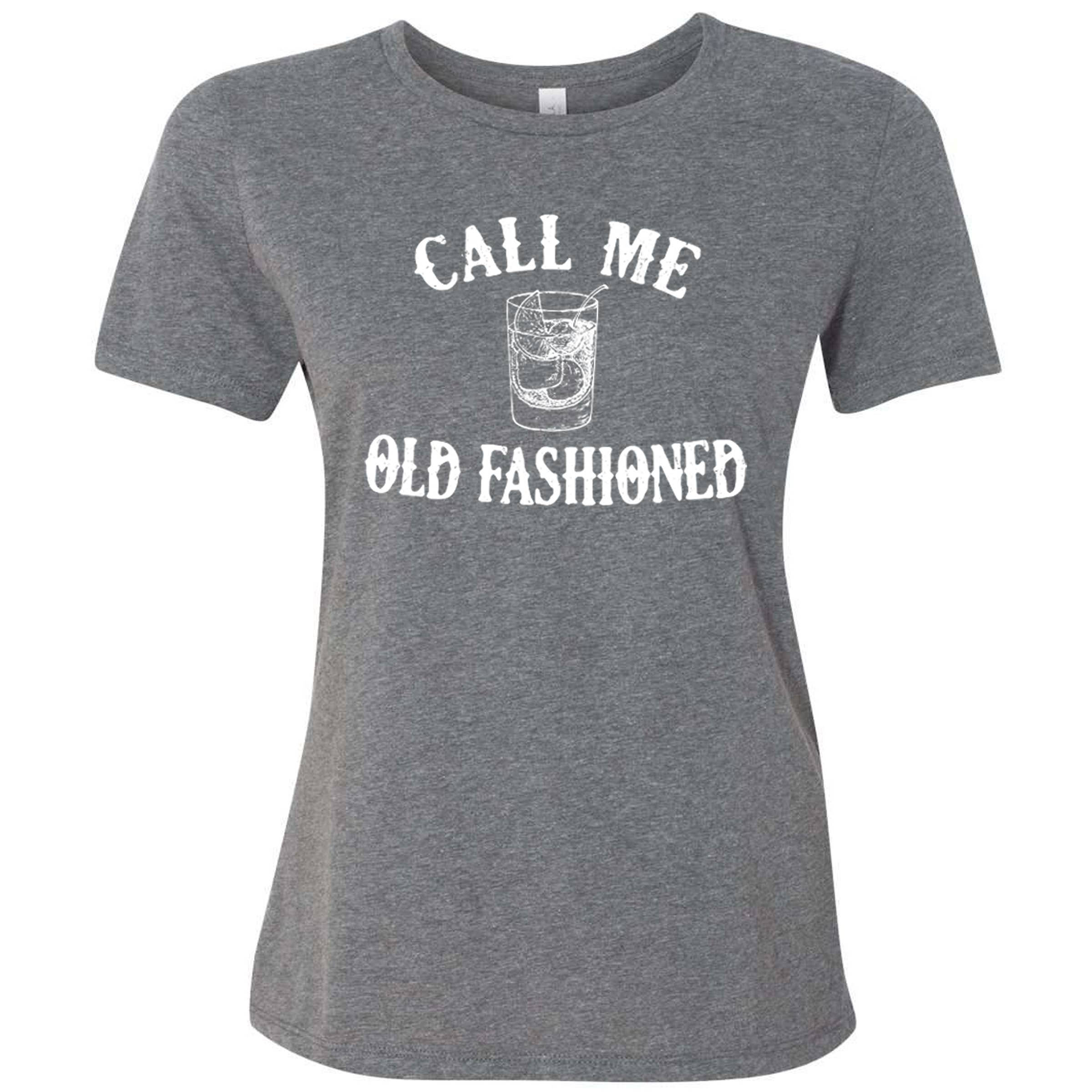 Wi-Wear - Wholesale Screen Printed T-Shirt - Women's - Call Me Old Fashioned Ladies T-Shirt Old Fashioned Cocktail1
