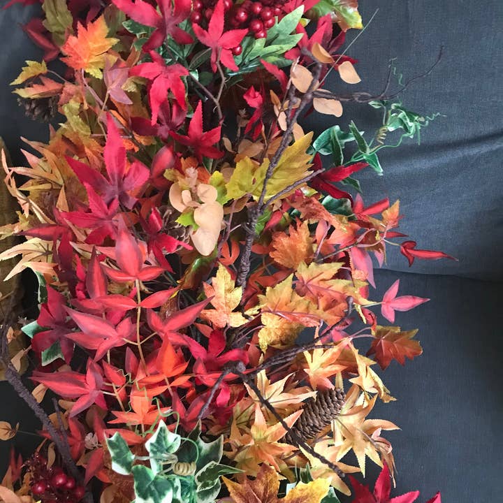 IVY CRUZ – wholesale Bunting/garland – Foliage Garland, Fall Garland, Fall Swag, Orange And Red5