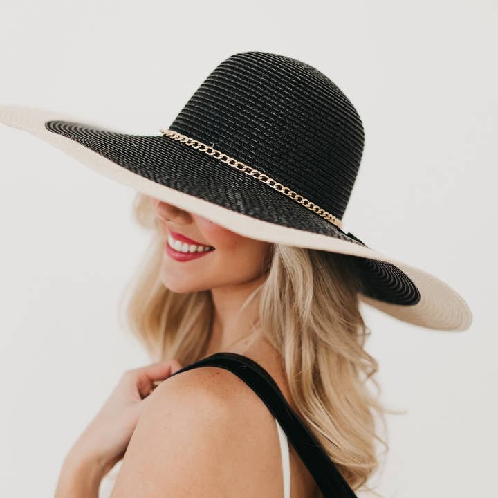 Pretty Simple - Wholesale Straw Hat - Women's - Miami Summer Wide Floppy Sun Hat