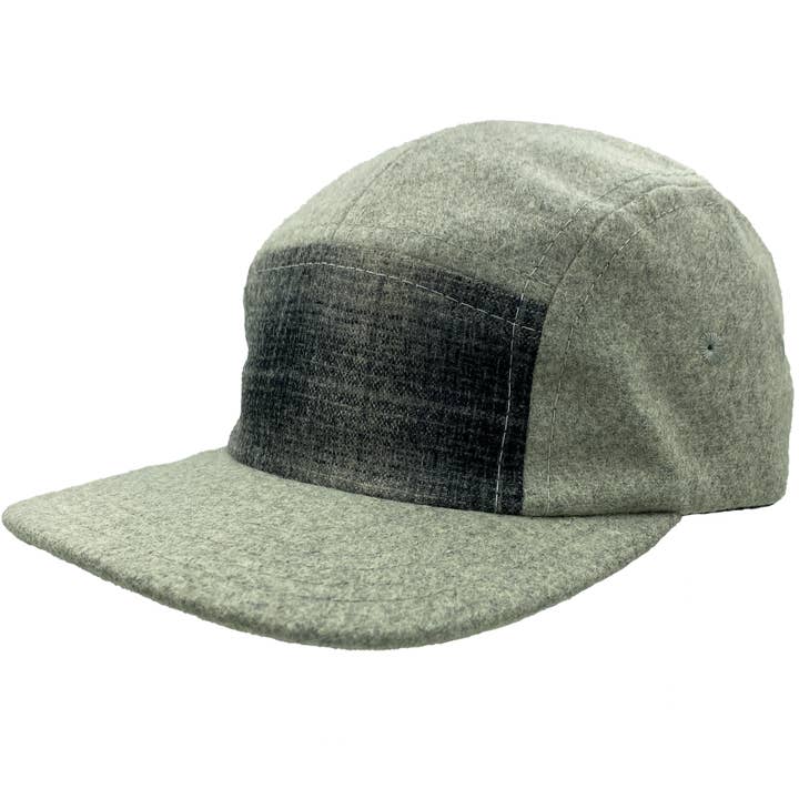Boné de acampamento de cinco painéis de lã por atacado de Flipside Hats