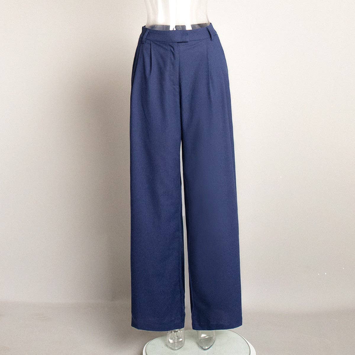alberalkirk – wholesale Pants – Women's – Linen Blend Wide Leg Trousers Women Multiple Colors N5A5494