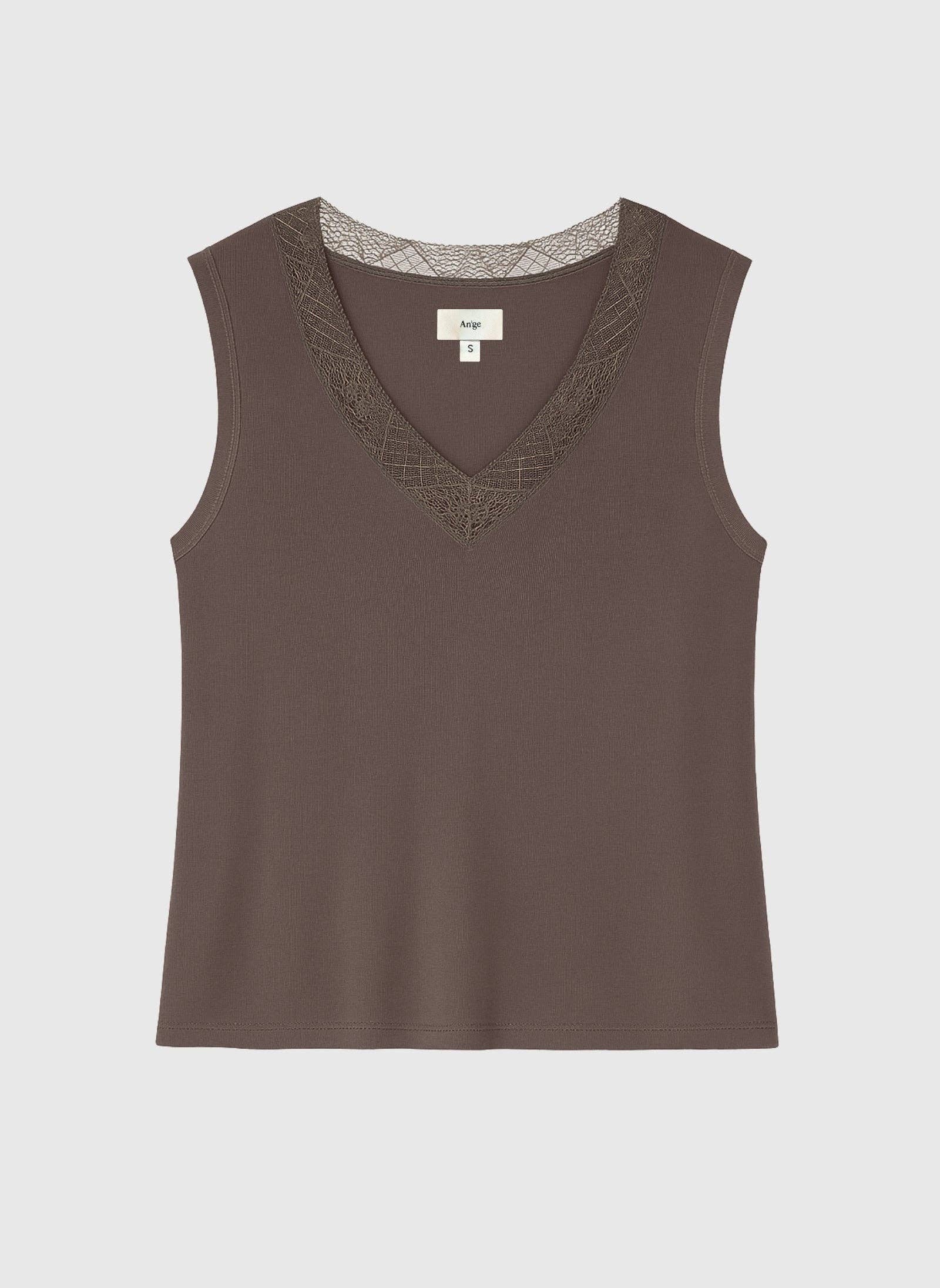 An'ge - Wholesale Tank Top - Women's - ASTURIE TANK TOP brown