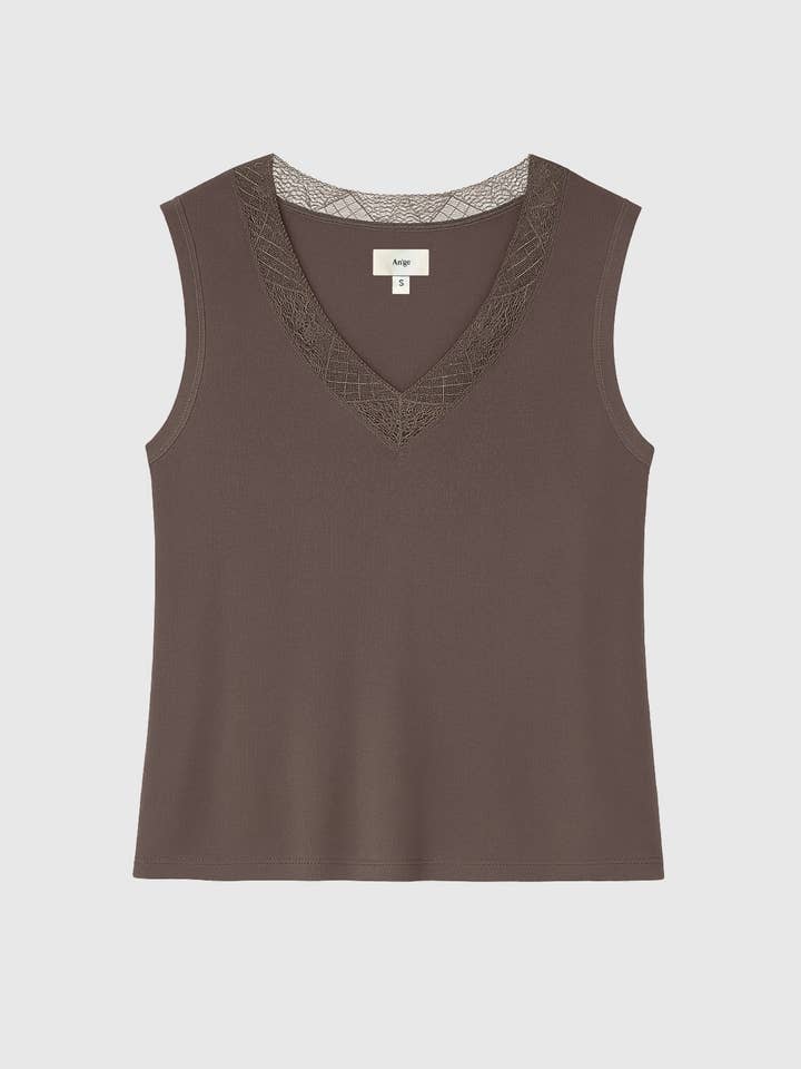 An'ge - Wholesale Tank Top - Women's - ASTURIE TANK TOP brown0