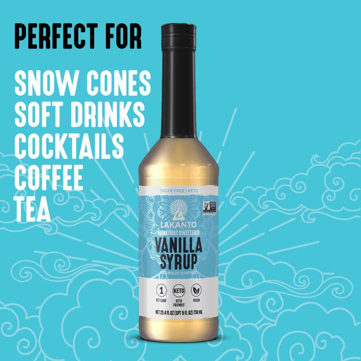 Lakanto - Wholesale Flavored Syrup - Lakanto Simple Flavoring Syrup - Vanilla 25.4 Fl Oz3