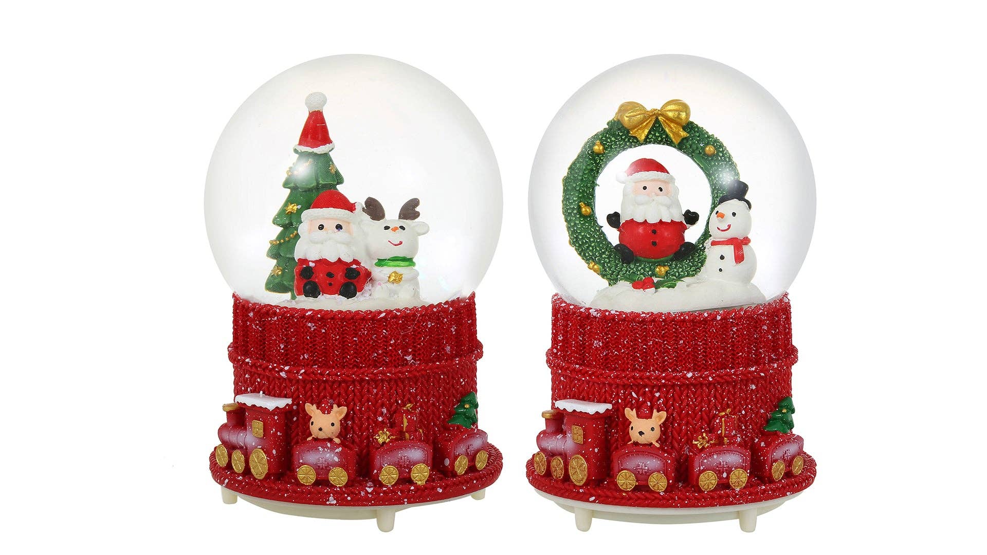 SINT - Wholesale Snow Globe - SINT Christmas Musical Glittering Water Snow Globe | Set of 20