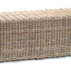 BANCO LARGO DE RATÁN para venta al por mayor de Bacon Basketware