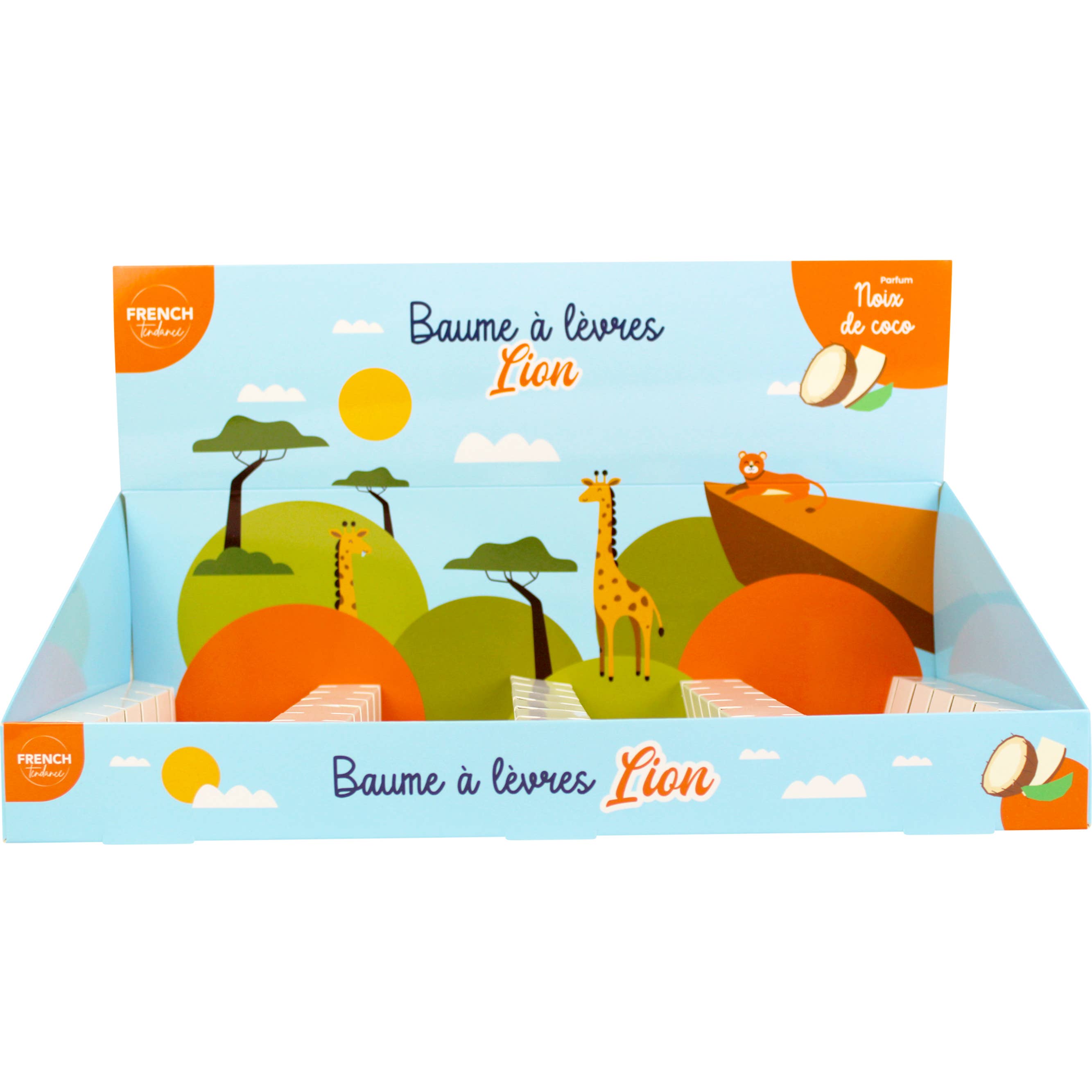 FRENCH TENDANCE - Wholesale Lip Balm - Lip balm 3.3 g - Lion - Coconut Scent2