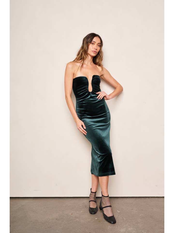 emerald ADA Women's Dress - Feminine & Artisanal Style for wholesale on Faire