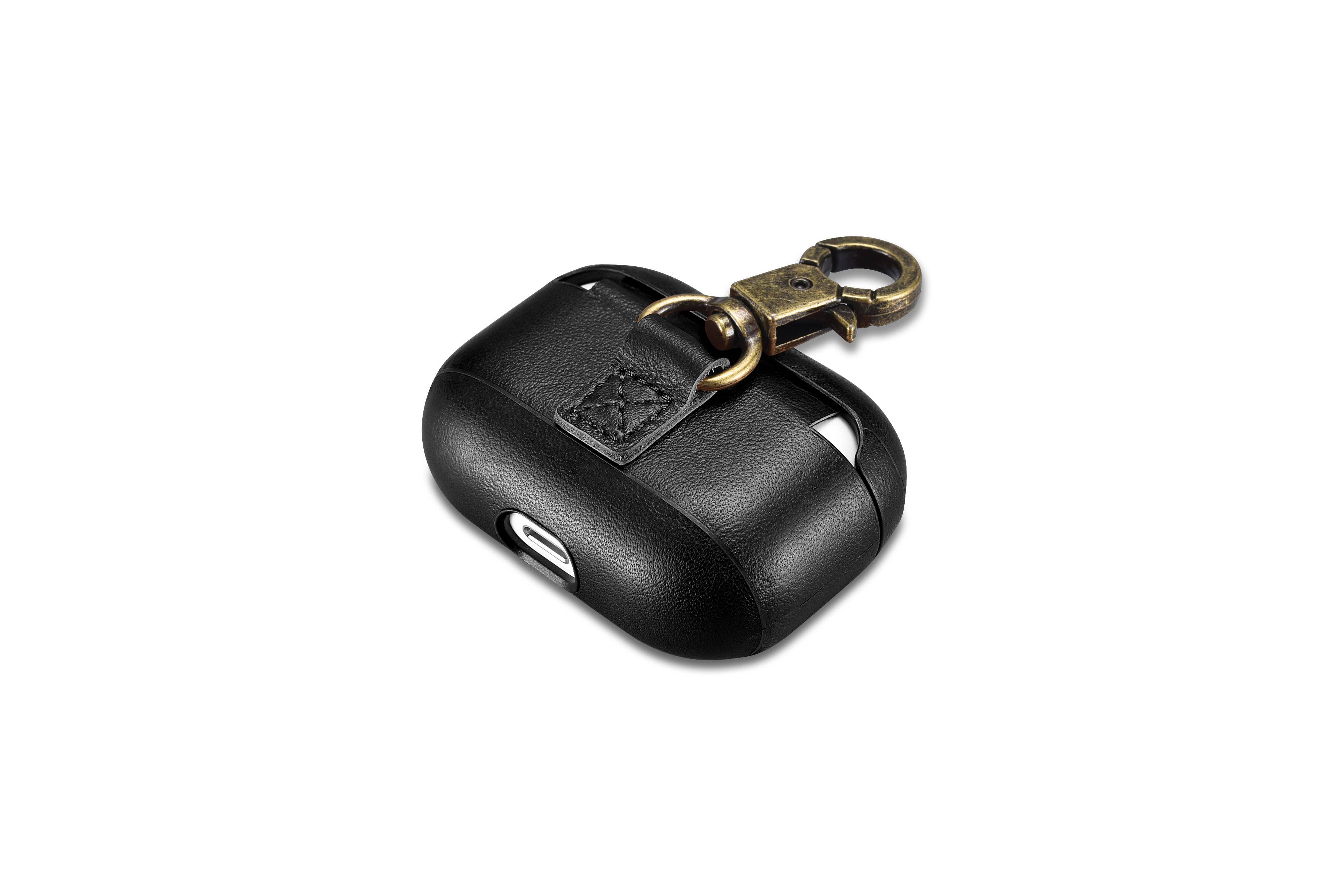 CairPods - Wholesale Airpod/Earbud Case - Men's - AirPods Pro Case Premium Vegan Leather - Napa Black4