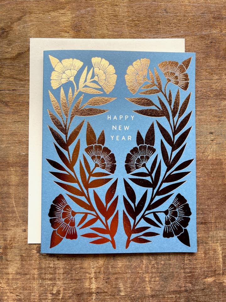 "Happy New Year," Holiday Card for wholesale by Katharine Watson