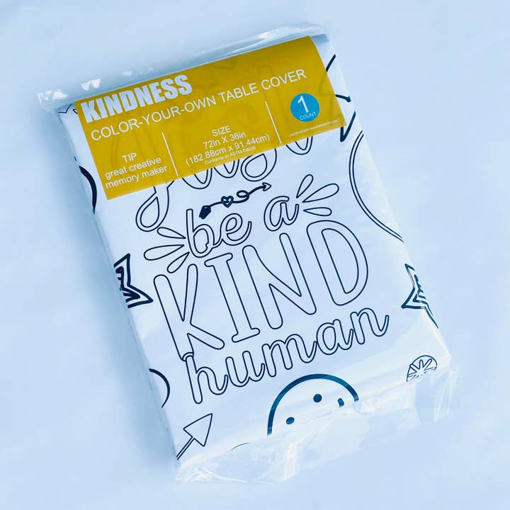 Creative Crayons Workshop – Großhandel Mal- & Aktivitätsbuch – Kind & Baby – Be Kind Tischdecke zum Ausmalen4