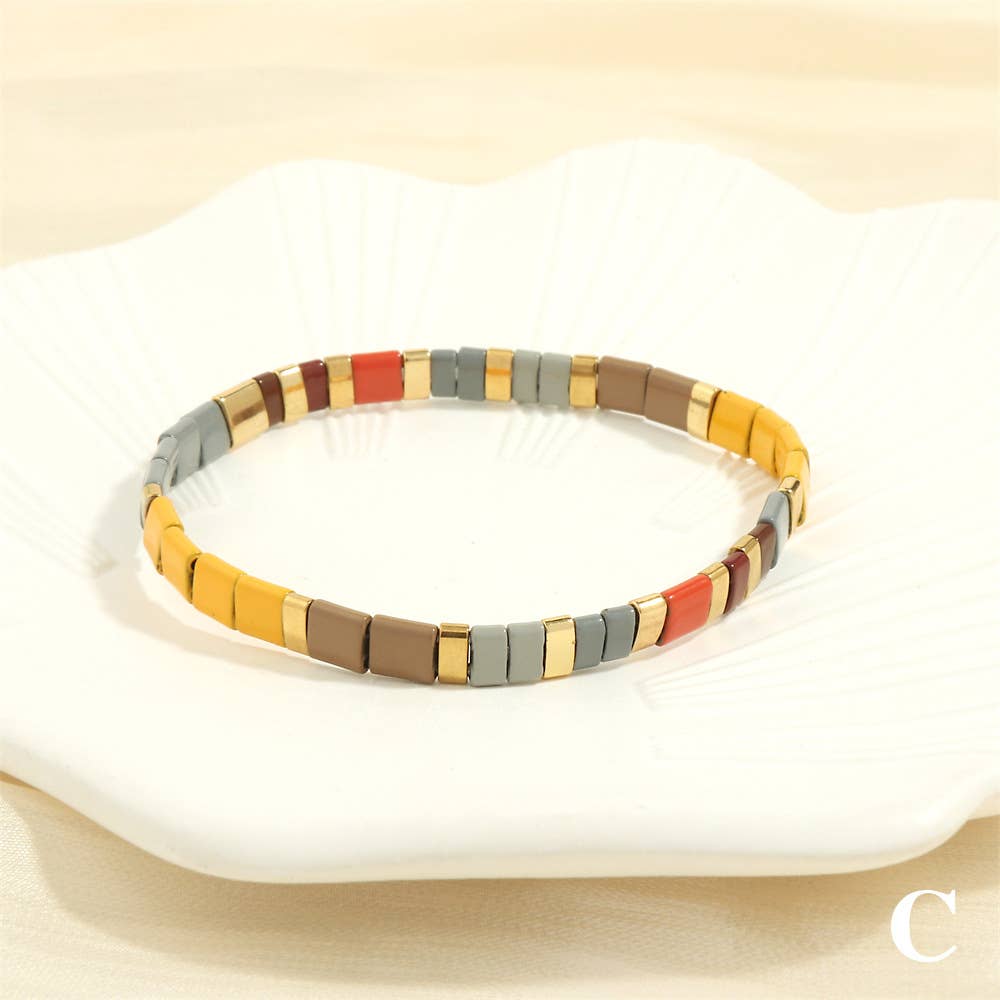 Mio Queena – Engroshandel Perlearmbånd – 5 mm TILA perle armbånd med elastik - BJ72