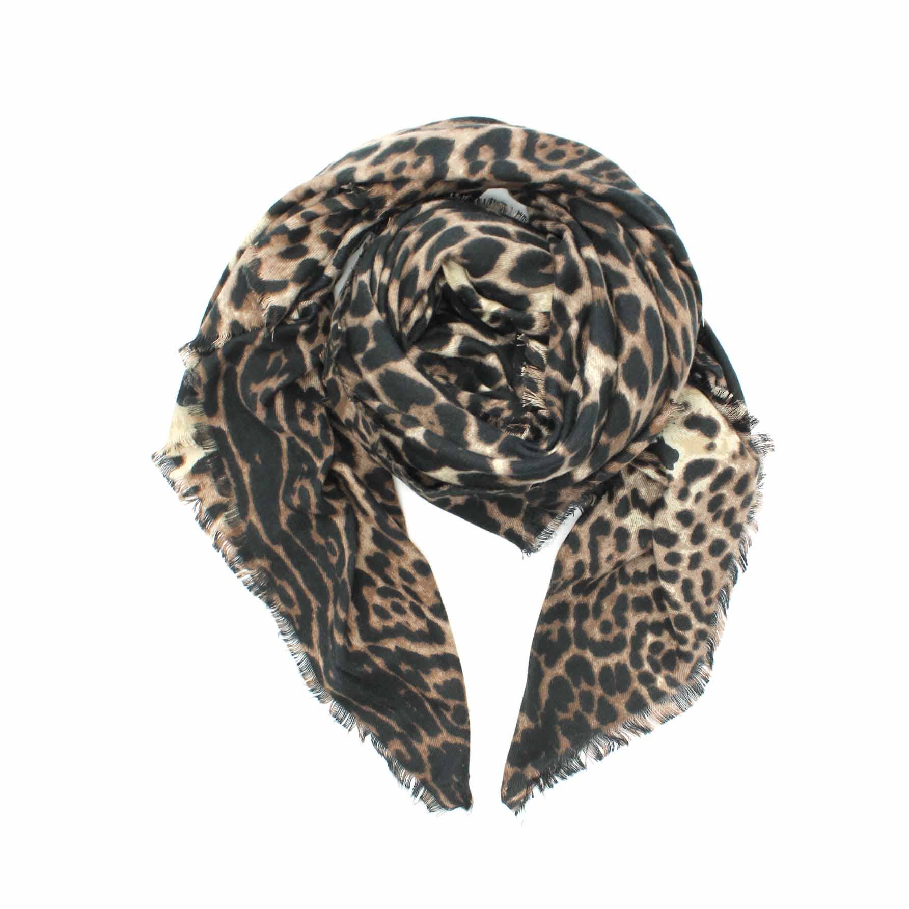 Vimoda - Vendita all'ingrosso Bandana/foulard per capelli - Donna - Foulard quadrato con fantasia pantera2