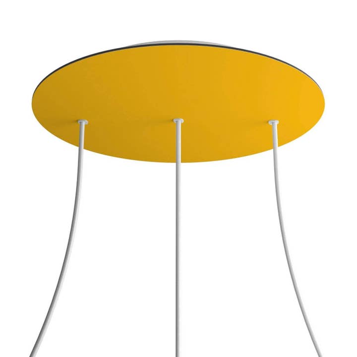 Rosette XXL Rose-One rund, diameter 400 mm med 3 huller på linje og 4 for engroshandel hos LIGHTINUP S.R.L.