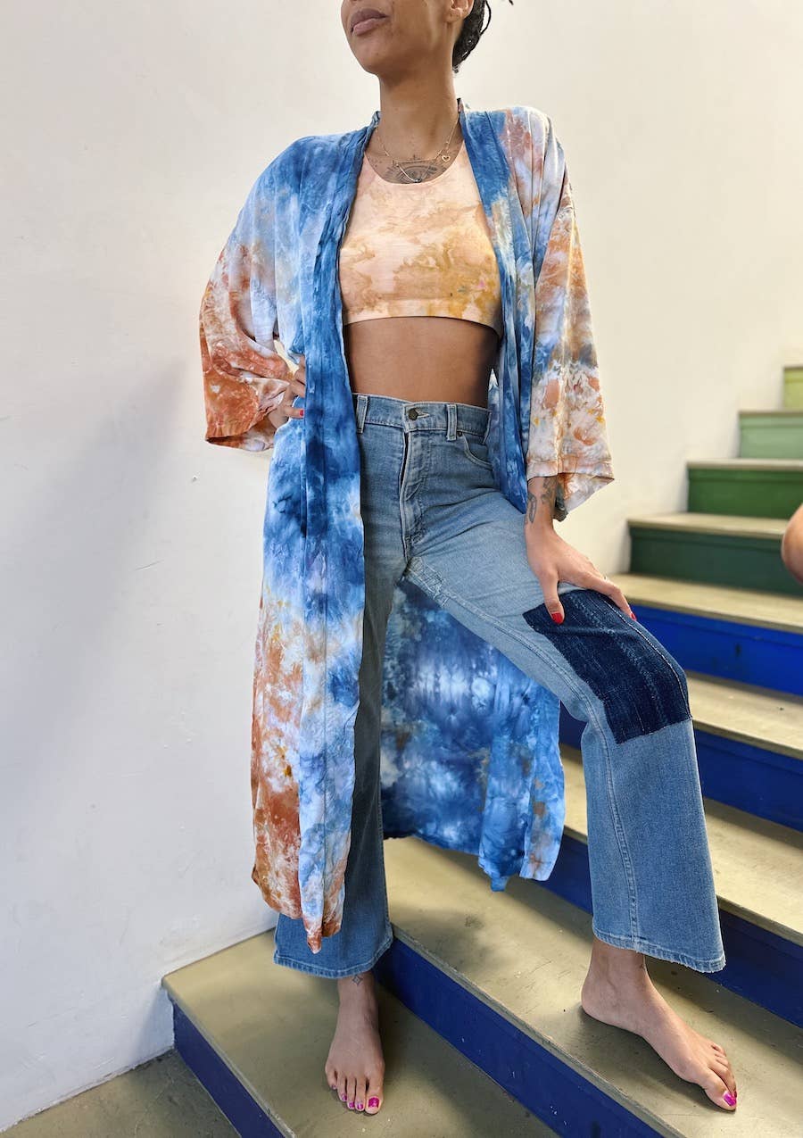 Mira Blackman - Wholesale Robe - Women's - Kimono Inspired Dream Robe Duster.3