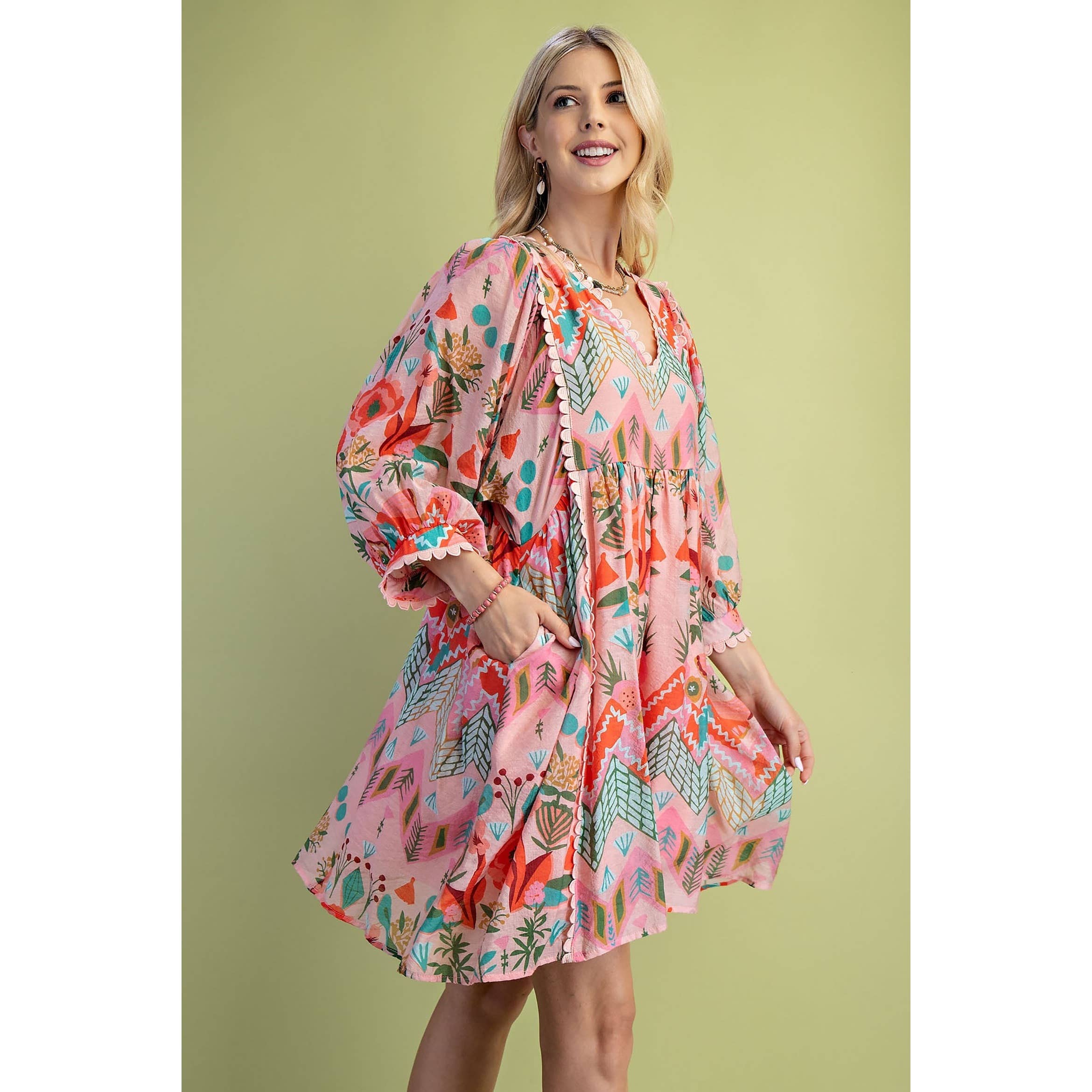 STYLE USA - Wholesale Dress - Women's - Printed Dress7
