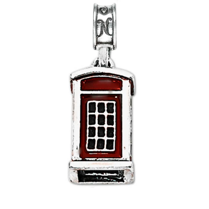Armed Forces Great Britain Telephone Booth Charm for wholesale by nomades