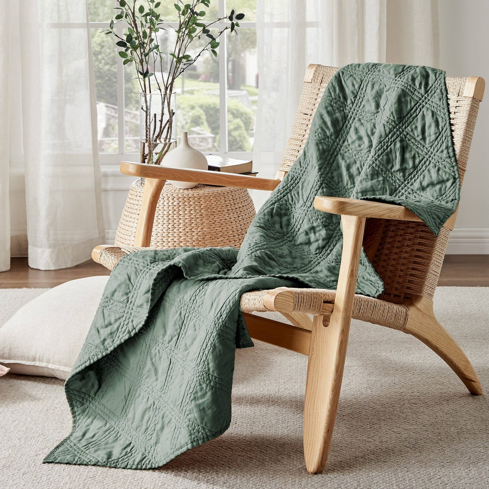 Levtex Home - Wholesale Throw Blanket - Washed Linen Quilted Throw24