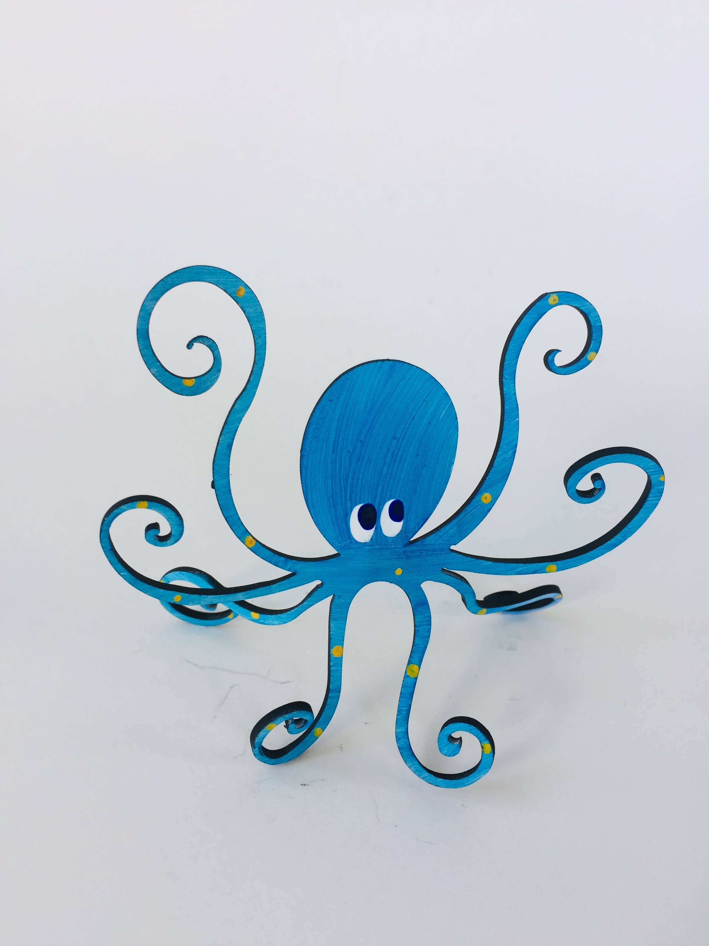 Octopus Adventure by Rebecca Duffy Bush – Großhandel Skulptur – Oktopus - handbemalte Skulptur in 3 Größen und 9 Farben0