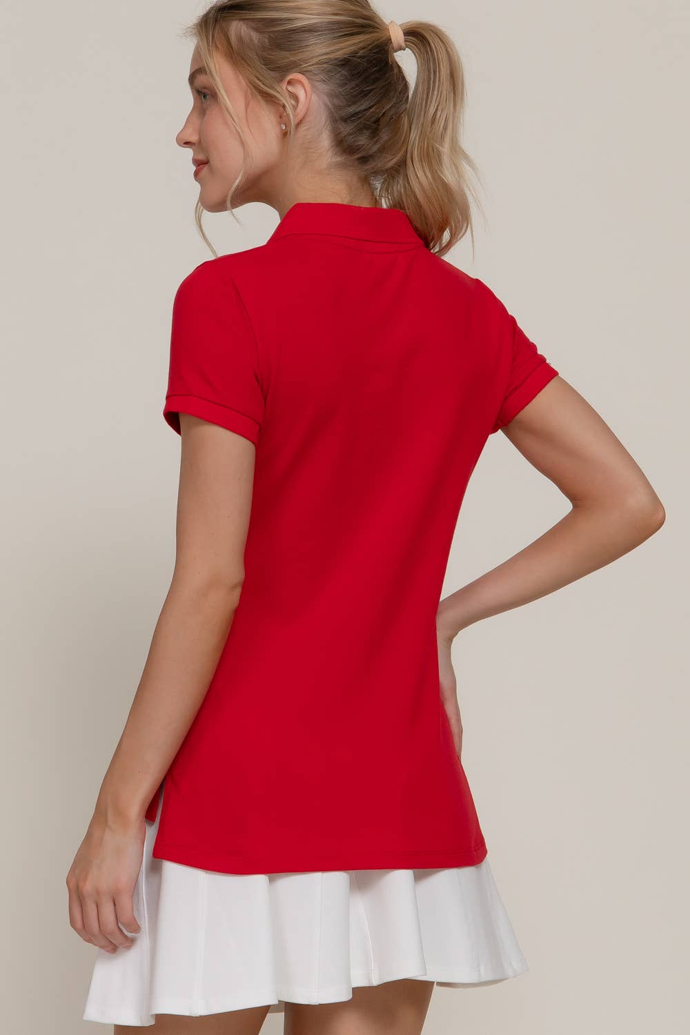 Active Basic | Active USA - Wholesale Polo - Women's - Short Sleeve Classic Pique Polo Top7