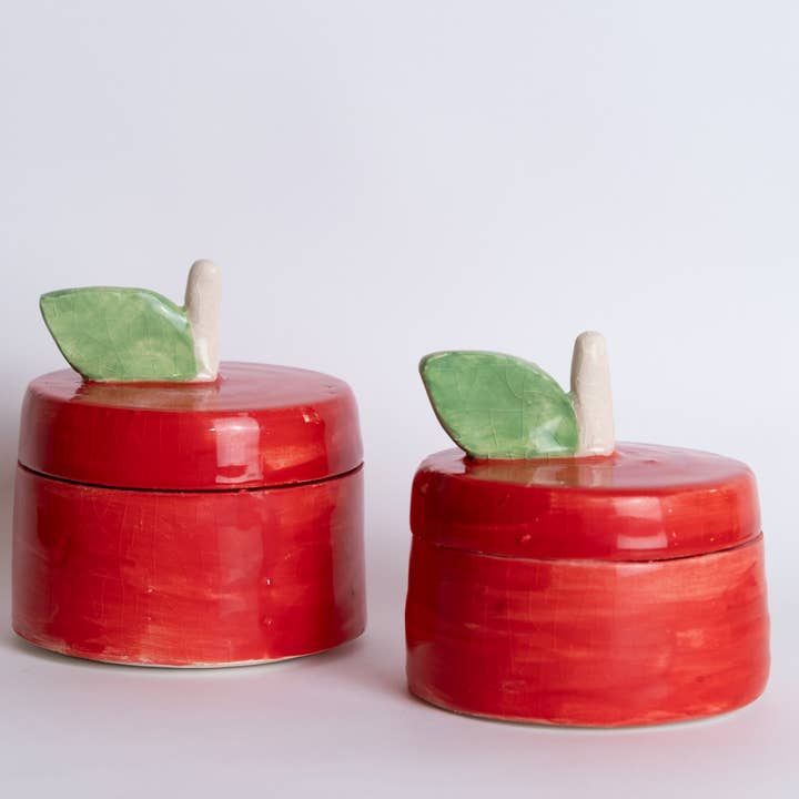 Apple - Ceramic Trinket Box for wholesale by Matilde Horta