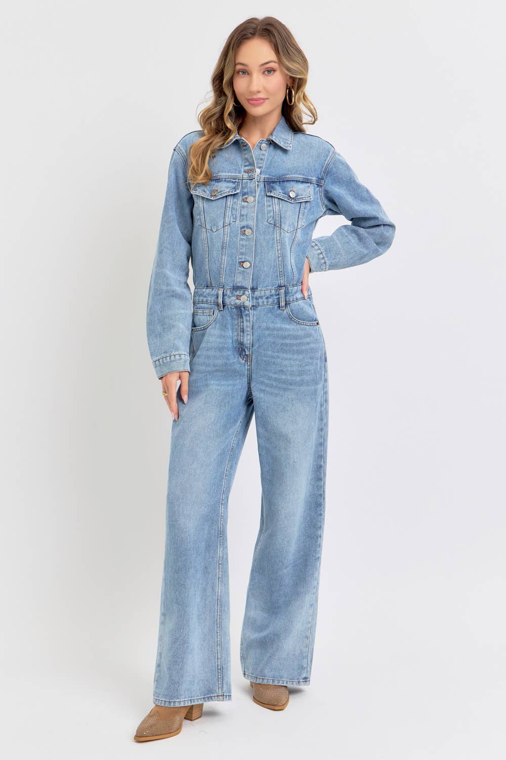TIMELESS DENIM JUMPSUIT  for wholesale on Faire11