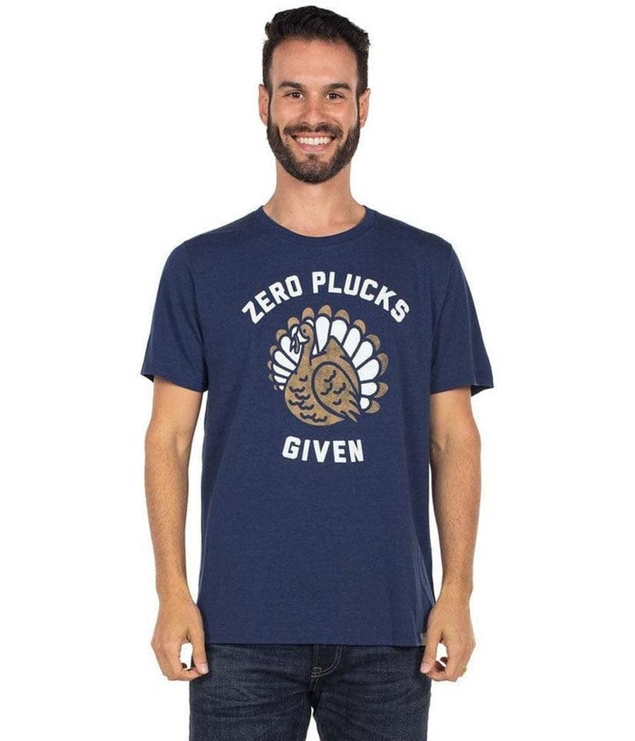 Tipsy Elves - Wholesale T-Shirt (Graphic) - Men's - Zero Plucks Given T-Shirt - Men's Thanksgiving Tee1