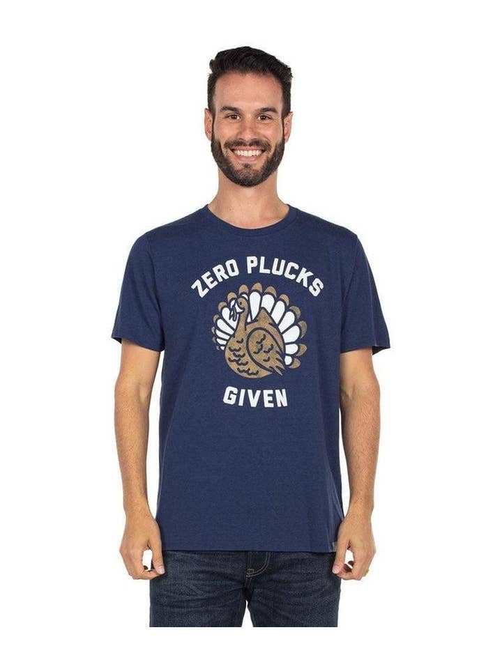 Tipsy Elves - Wholesale T-Shirt (Graphic) - Men's - Zero Plucks Given T-Shirt - Men's Thanksgiving Tee1