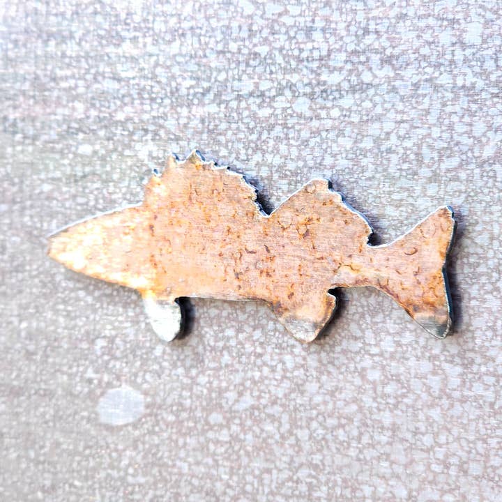 Kleiner Zander-Magnet für den Großhandel von Rustic Metalz