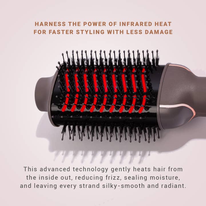 Glister - Wholesale Hair Brush/Comb - Hauteness 4inOne Blowout Brush with Infrared Technology5