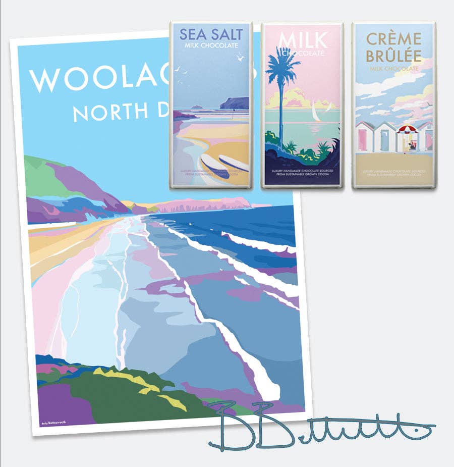 BeckyBettesworth - Wholesale Art Print - Woolacombe1