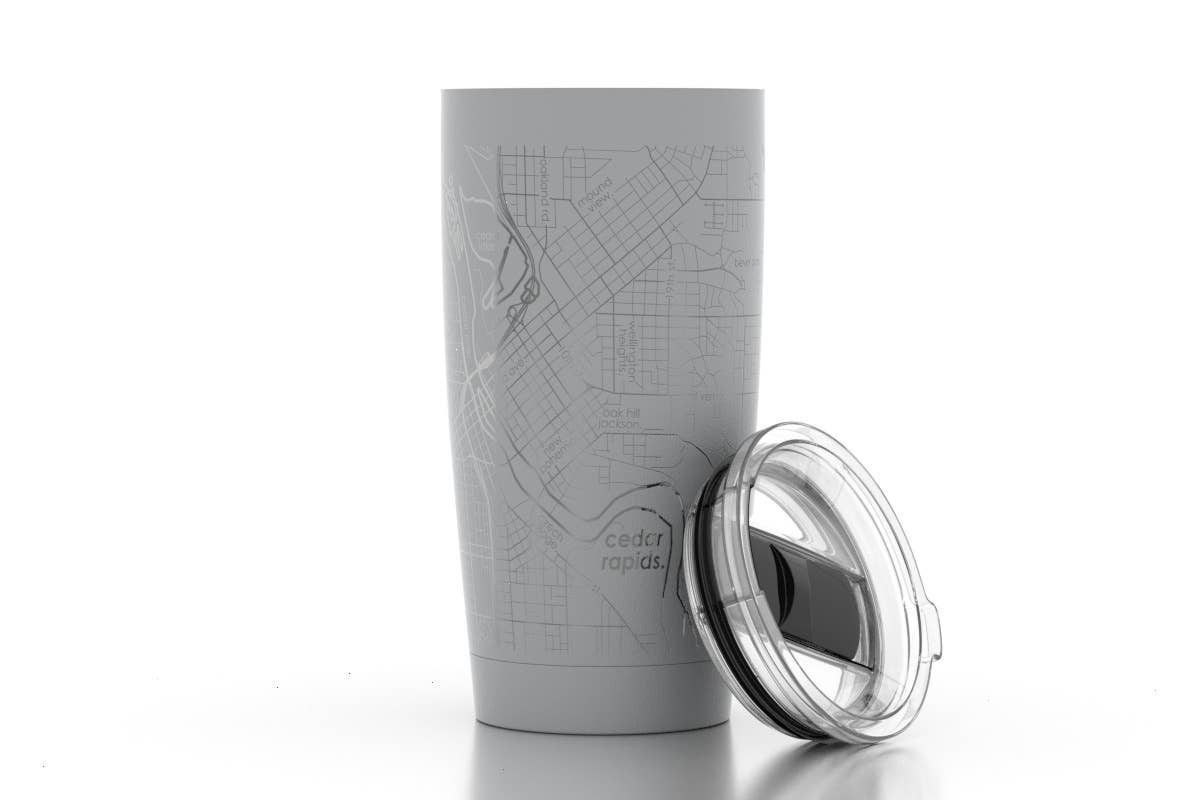 Well Told - Wholesale Insulated Mug/Tumbler - CUSTOM ETCHED - U.S. City / Town Map - Travel Tumbler- 20 oz2